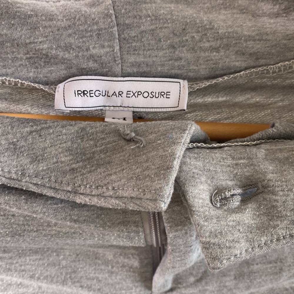 Chic Gray Ruched Pants - Picture 3 of 4
